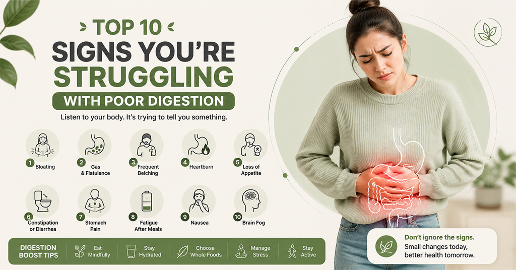 Top 10 Signs You’re Struggling With Poor Digestion