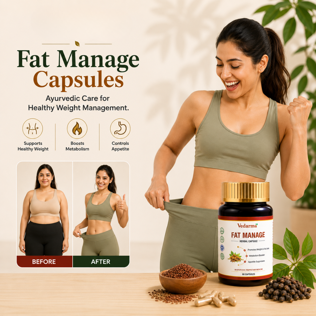 Fat Manage Capsules : Ayurvedic Weight Loss Capsules