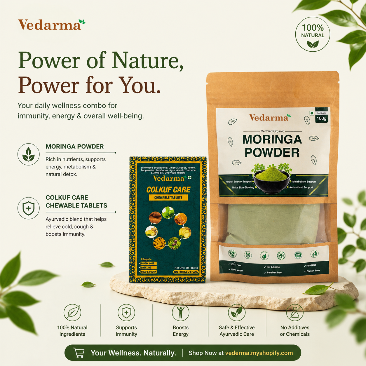 Colkuf Care &  Moringa Powder