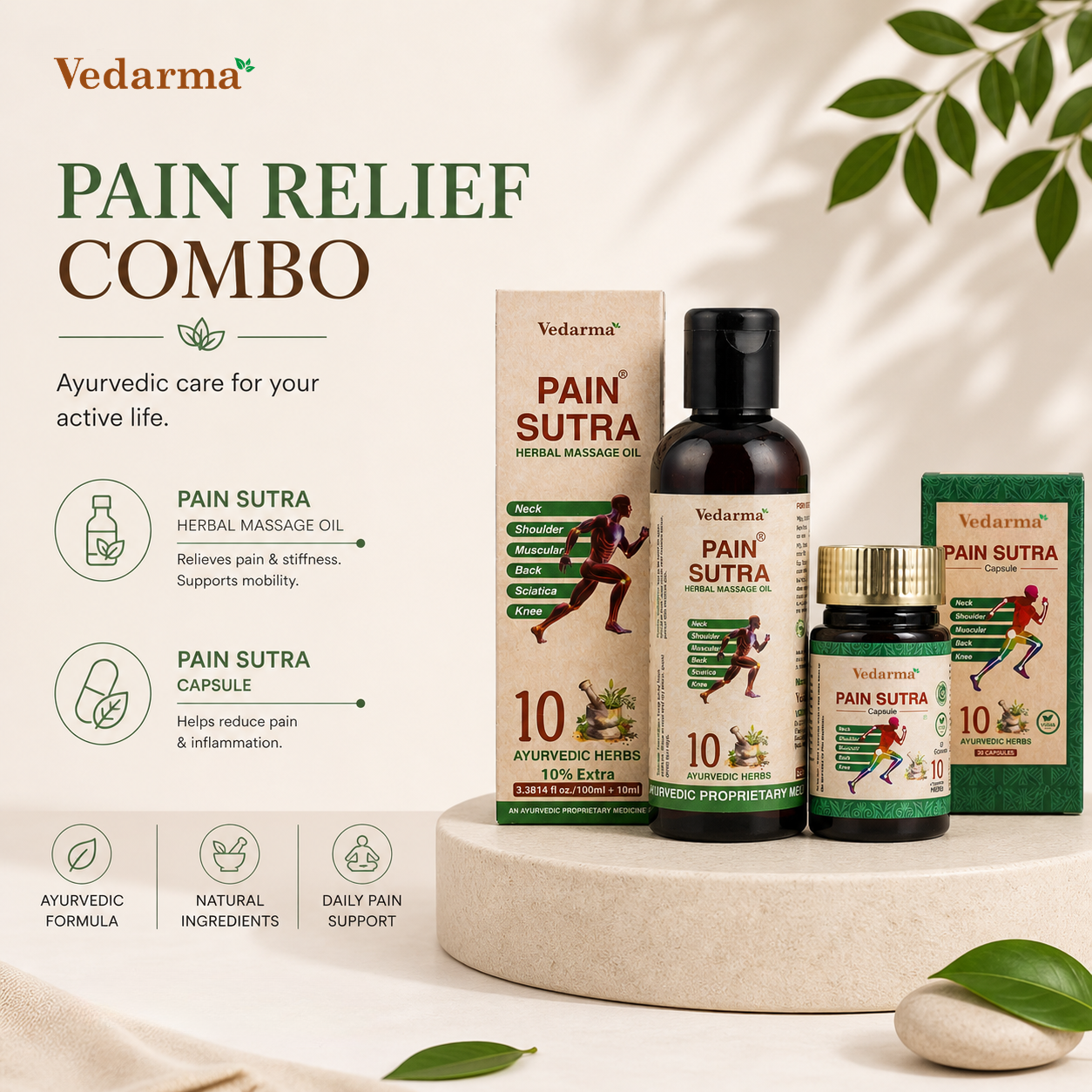 Pain Sutra Oil & Pain Sutra Capsules