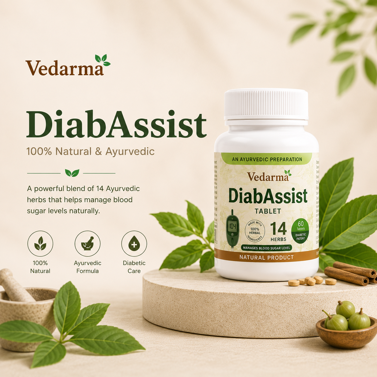 DiabAssist (Tablets) - Control Blood Sugar Naturally