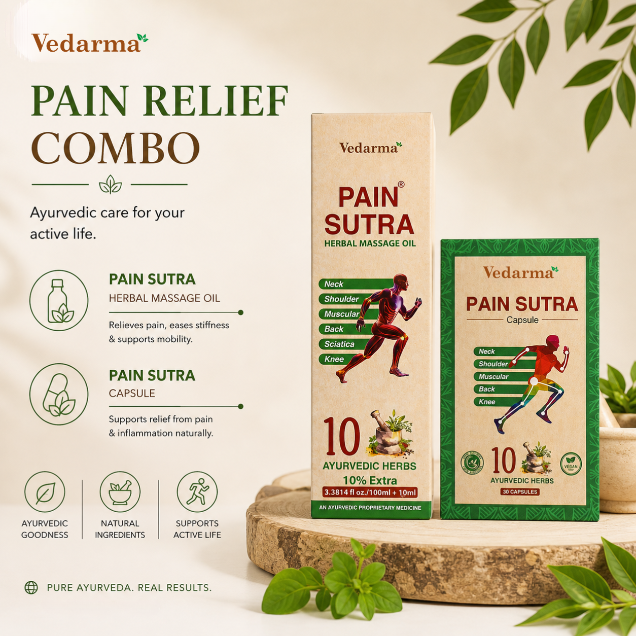 Pain Sutra Oil & Pain Sutra Capsules