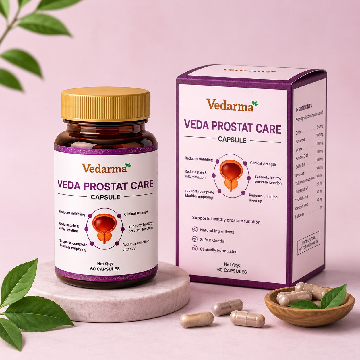 Veda Prostat Care Capsule - Ayurvedic Medicine for Prostate
