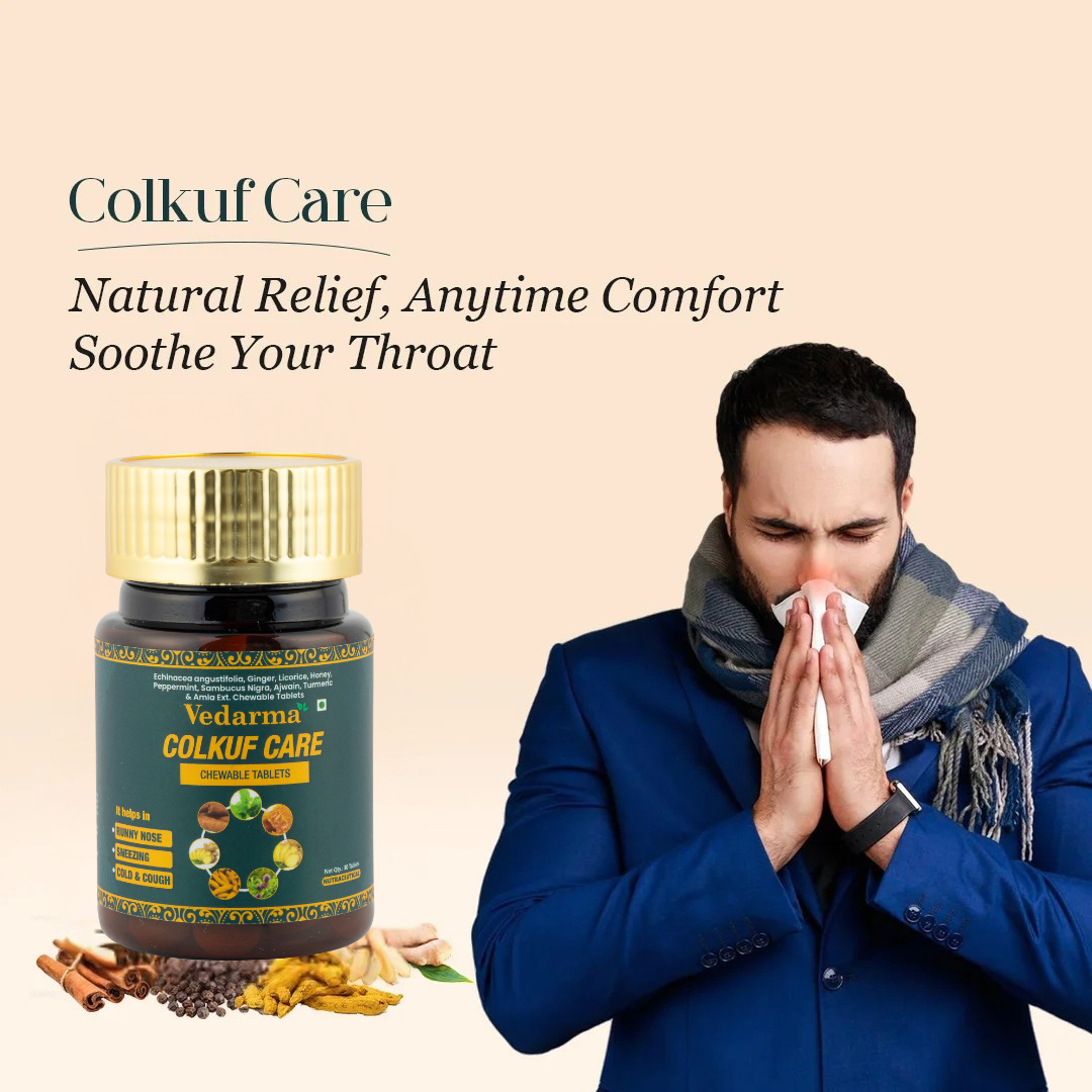 Colkuf Care Chewable Tablets -Relief from Cough and Sore throat