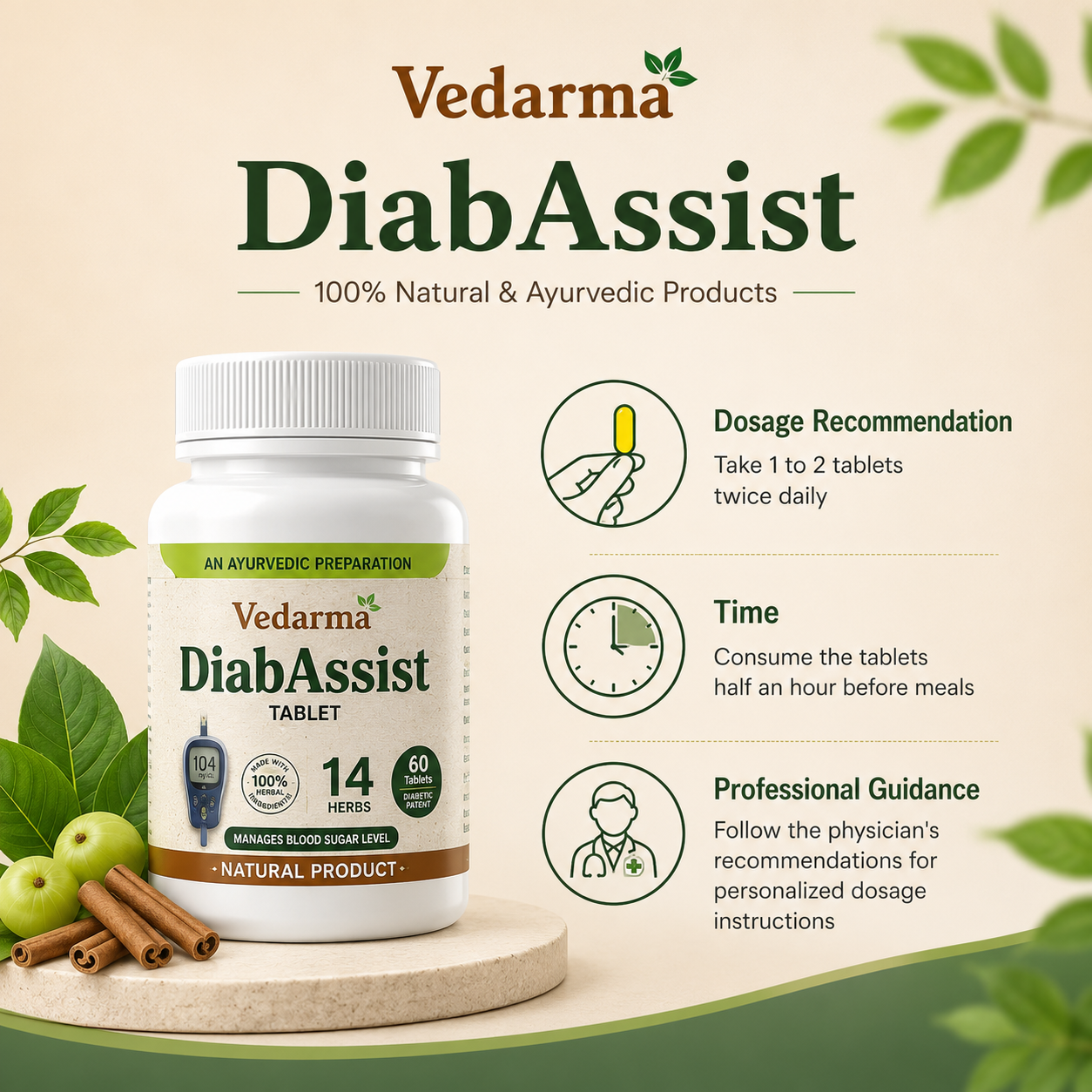 DiabAssist (Tablets) - Control Blood Sugar Naturally