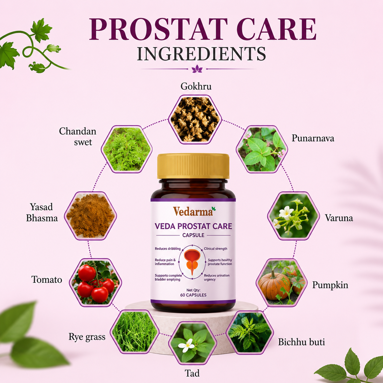 Veda Prostat Care Capsule - Ayurvedic Medicine for Prostate