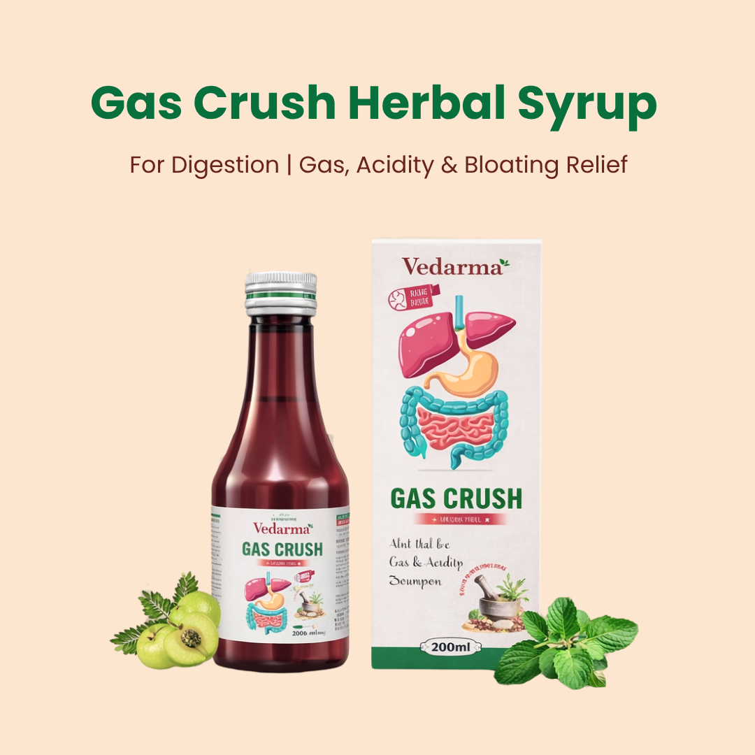 Gas Crush Herbal Syrup For Digestion | Gas, Acidity & Bloating Relief