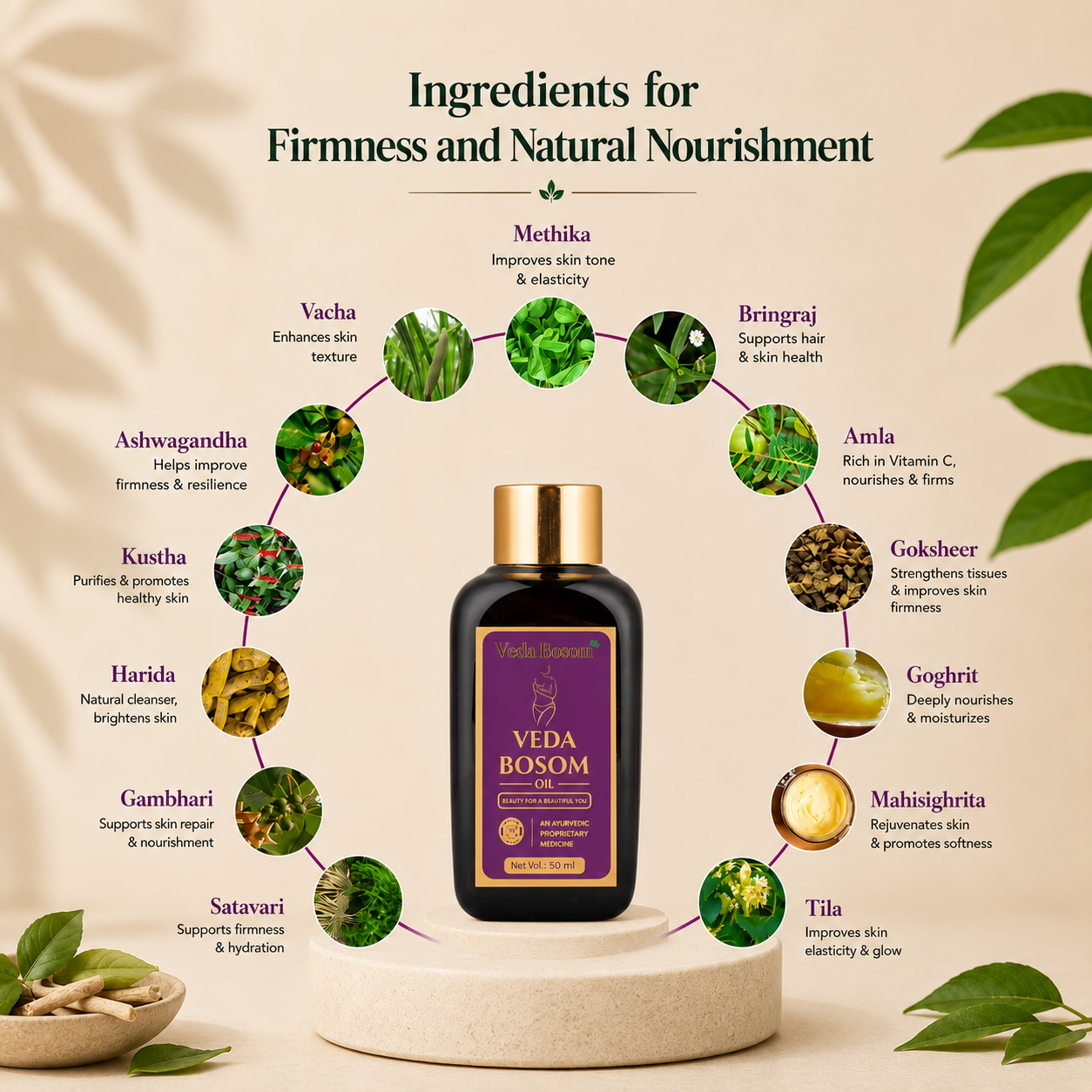 Veda Bosom - Ayurvedic Breast Massage Oil