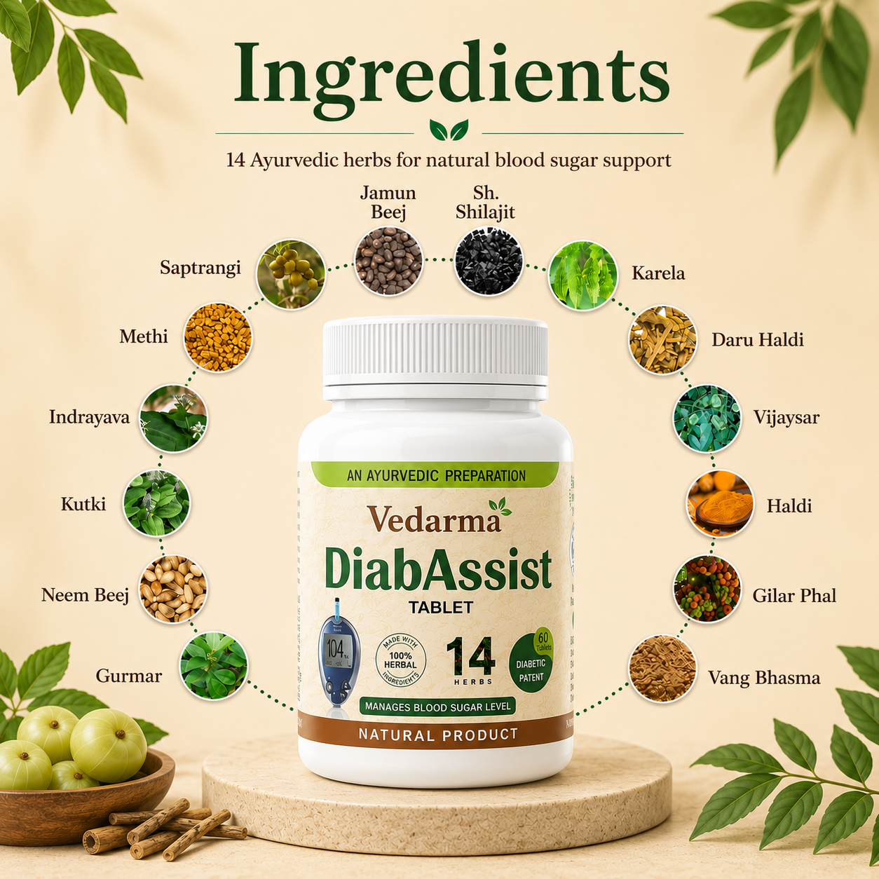 DiabAssist (Tablets) - Control Blood Sugar Naturally
