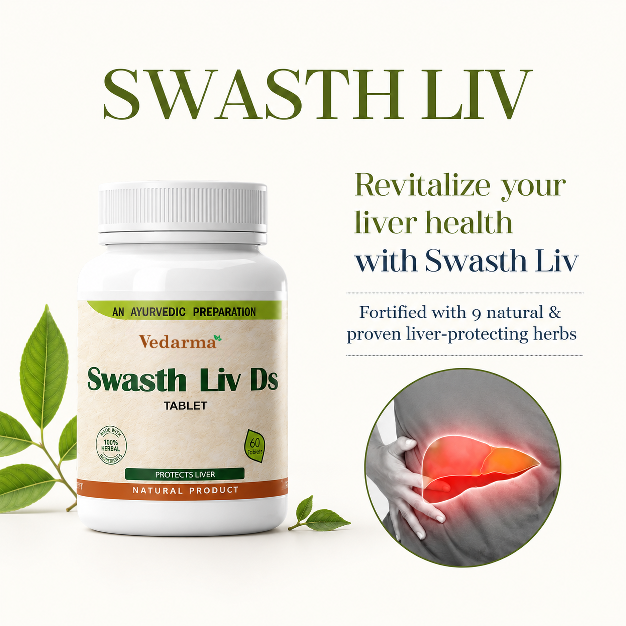 Swasth Liv DS- Liver Detox Ayurvedic Tablets| Repair Alcohol Damage