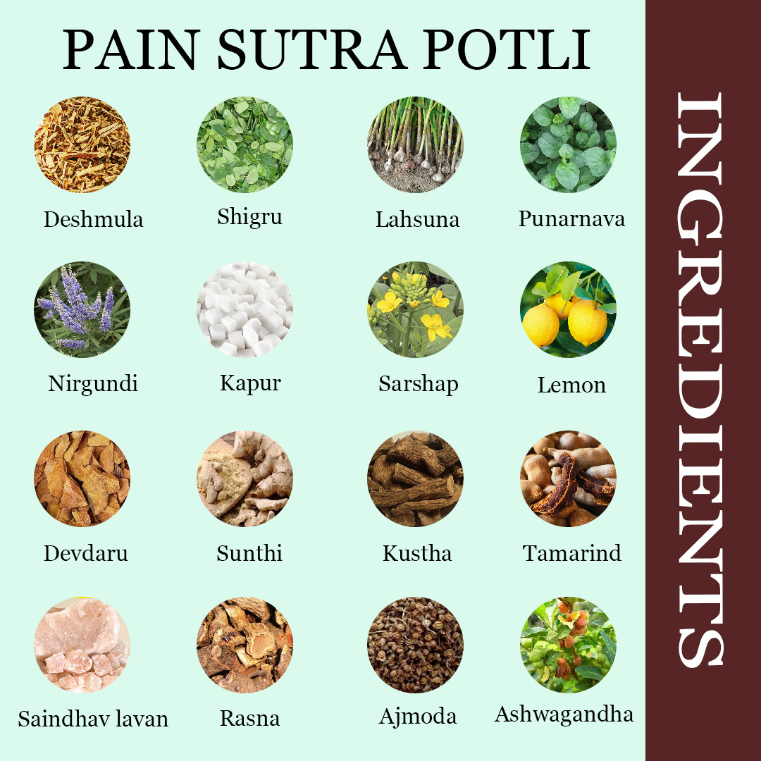 Pain Sutra-Natural Pain Relief Potli Joint Pain, Arthritis Pain, Back Pain