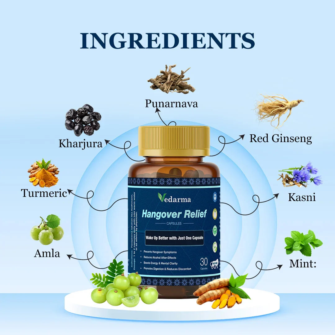Hangover Relief Capsules- Ayurvedic Hangover Relief Capsules