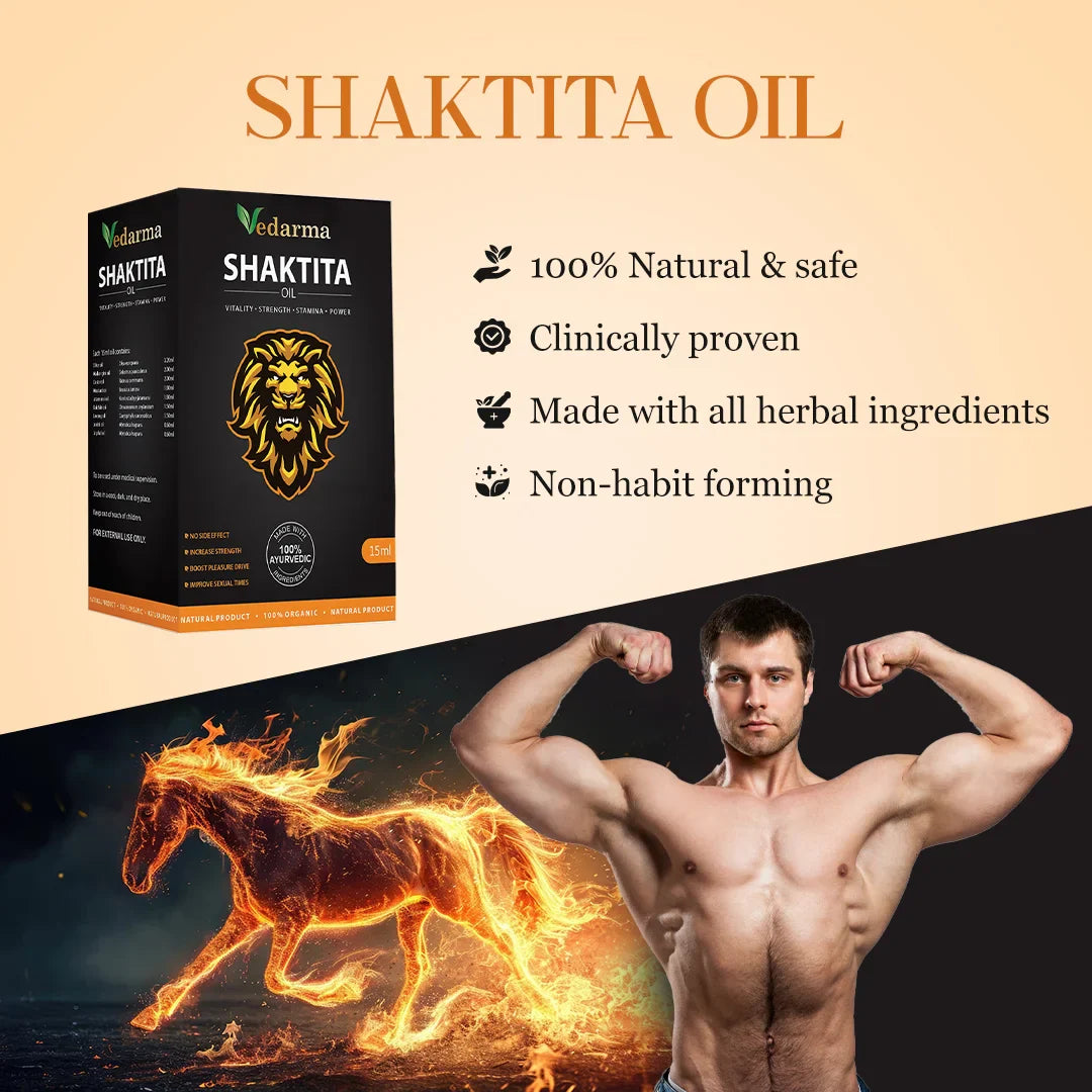 Shaktita Oil – Ayurvedic Stamina Booster for Men