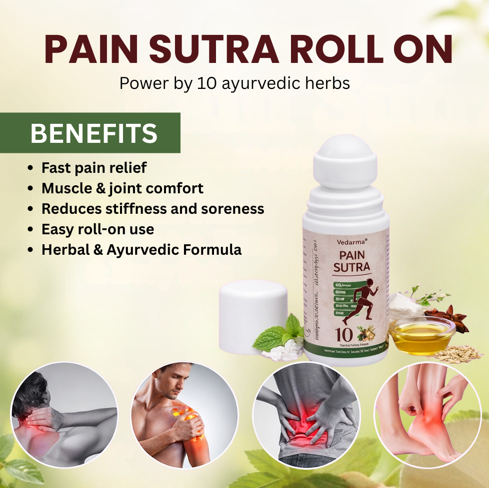 Pain Sutra Roll-On: Fast Relief From Muscle, Joint, Knee & Body Pain