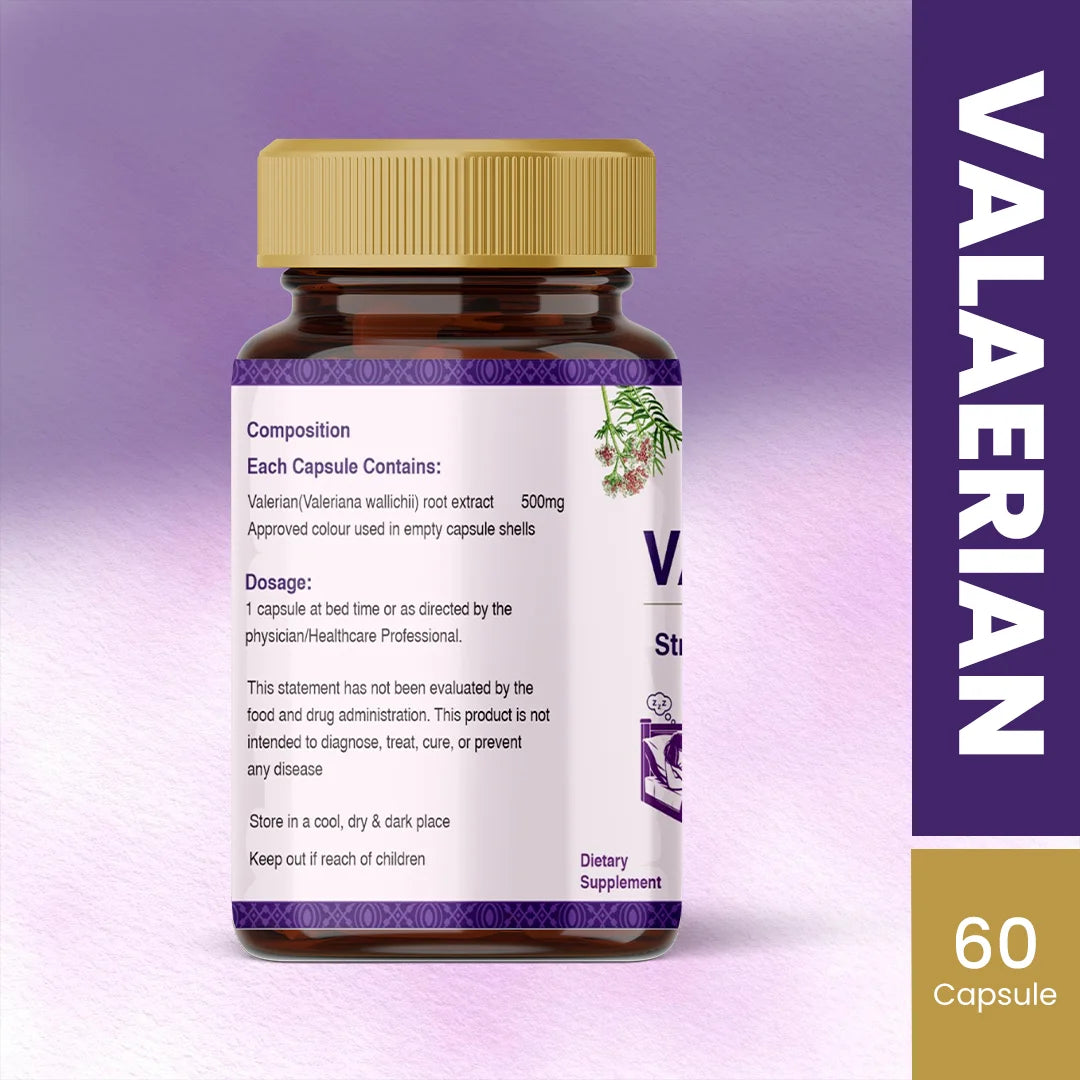 Valerian Capsule- Natural Sleep Support and Stress Relief