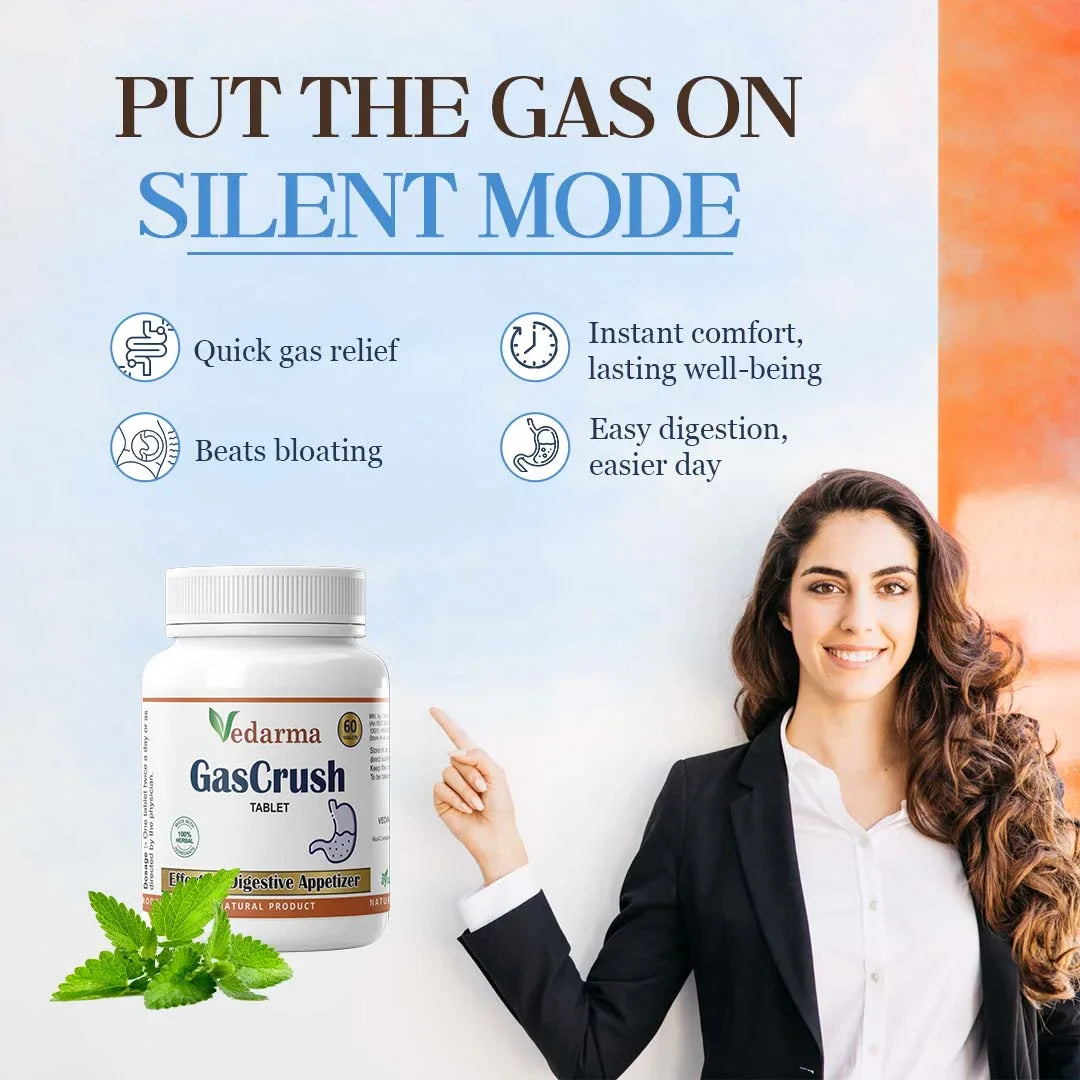 GasCrush (Tablets) - Ayurvedic Medicine for Gas and Acidity