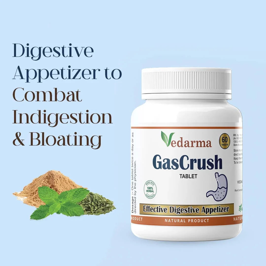 GasCrush (Tablets) - Ayurvedic Medicine for Gas and Acidity