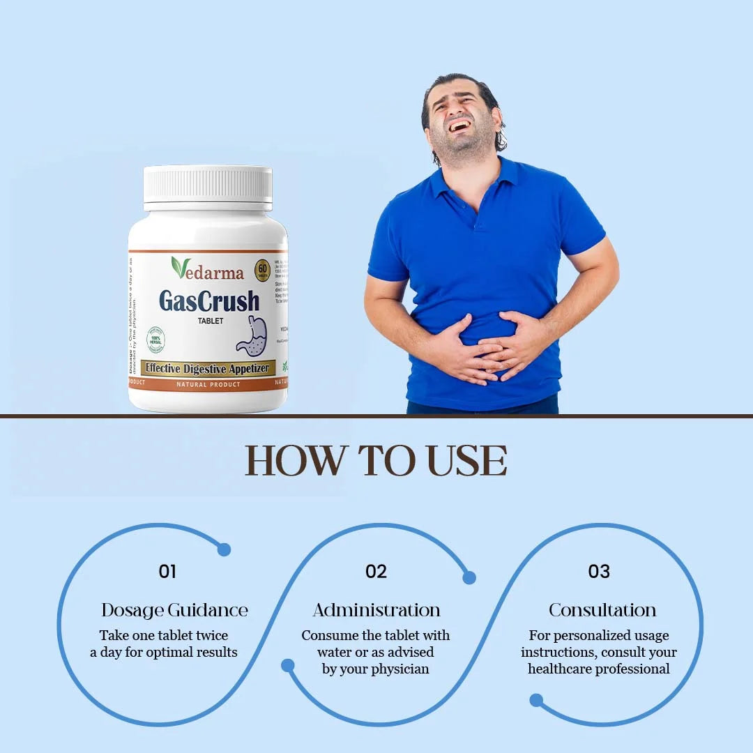GasCrush (Tablets) - Ayurvedic Medicine for Gas and Acidity