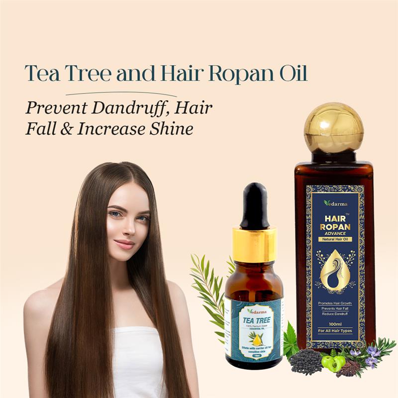 Hair ropan oil & Tea tree essential oil