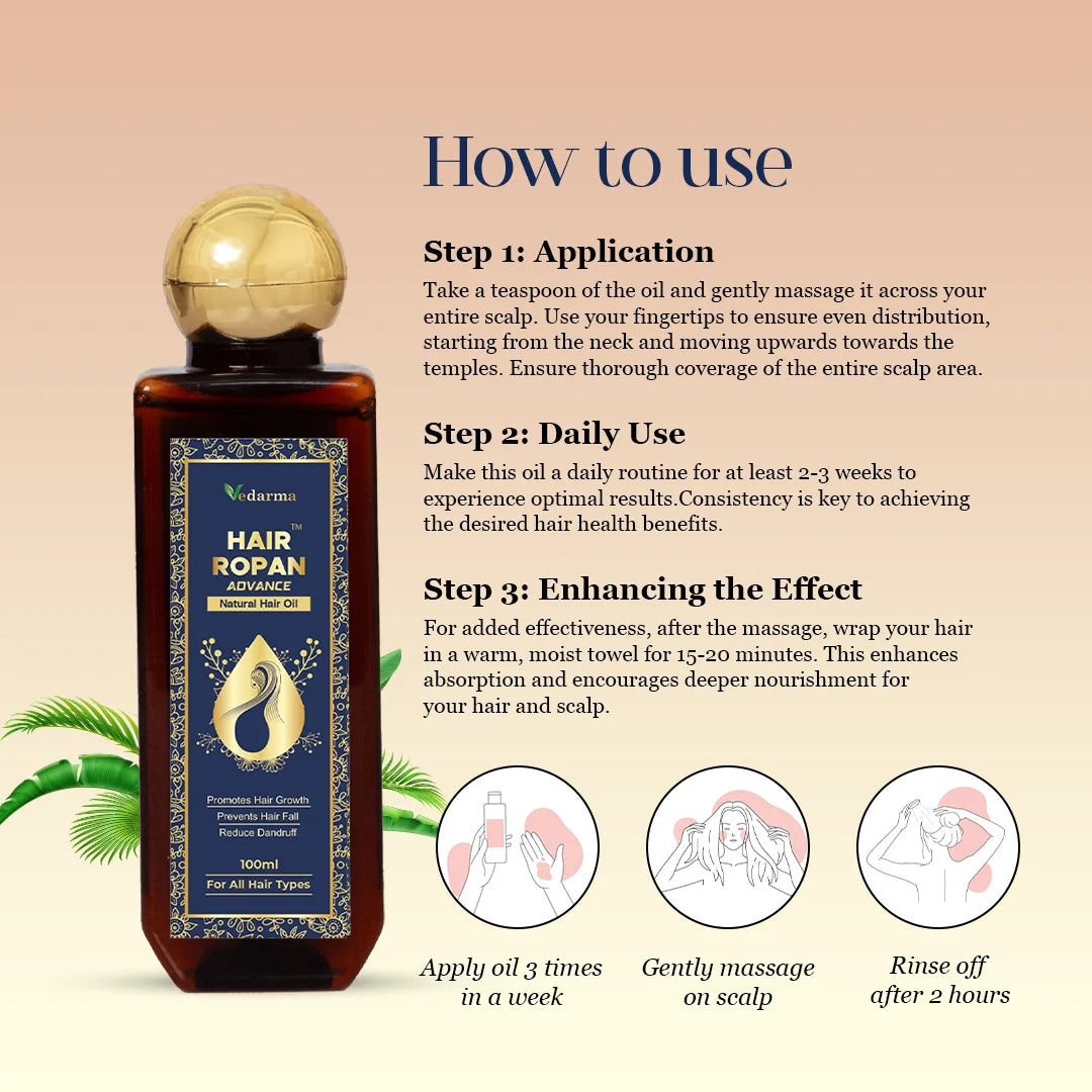 Hair Ropan - Ayurvedic Hair Oil for Hair Growth old