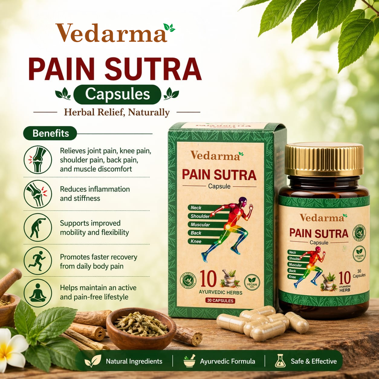 Ultra-Effective Herbal Pain Sutra Capsules for Active Lifestyle