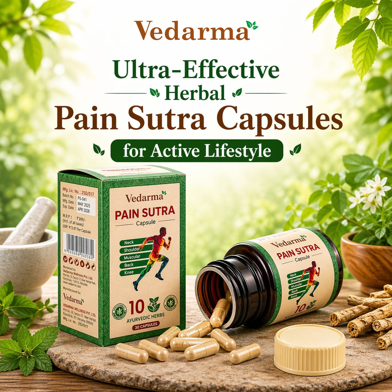Ultra-Effective Herbal Pain Sutra Capsules for Active Lifestyle